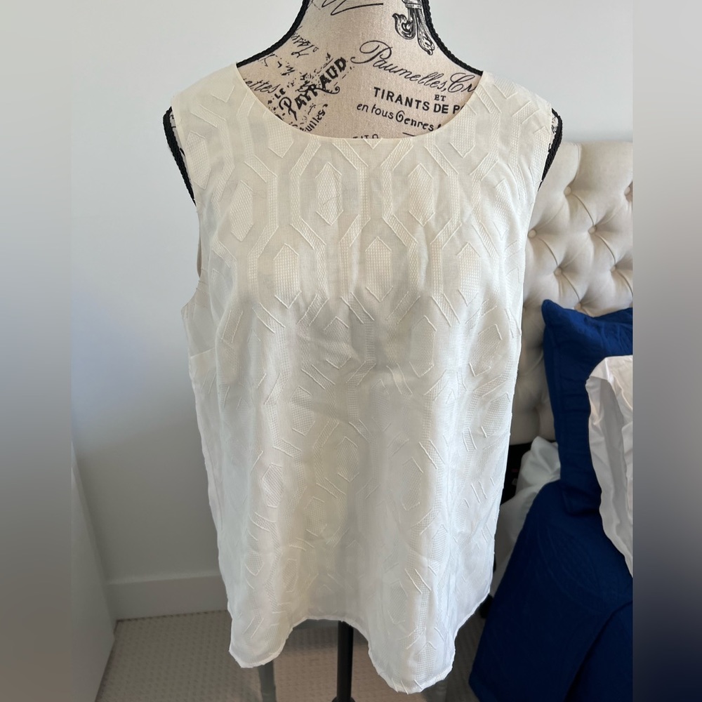 Two BR Blouses (White & Mustard)